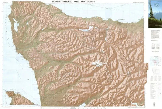 Olympic NP Shaded Relief Map