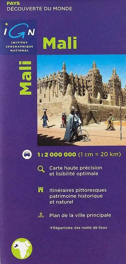 Mali Travel Map by IGN