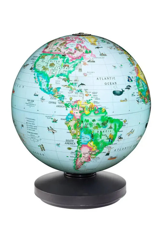Kids Rotating Illuminated Globe 10"