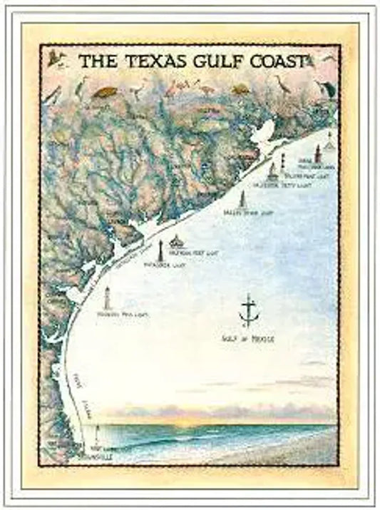 Texas Gulf Coast Art Print
