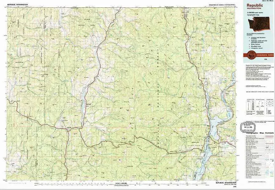 Republic USGS 1:100K Topo Map
