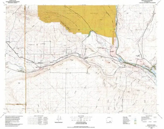 Richland USGS 1:100K Topo Map
