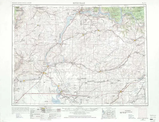 Ritzville 1:250K USGS Topo Map