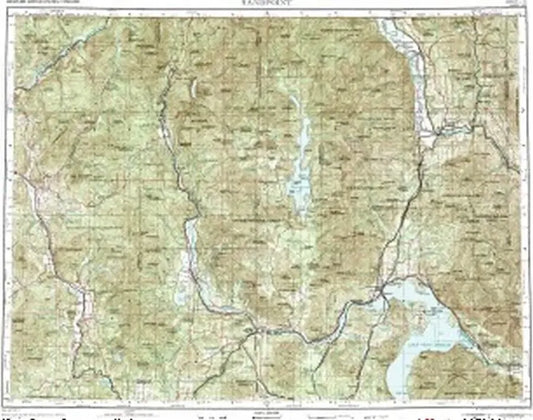 Sandpoint 1:250K USGS Topo Map