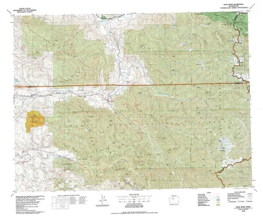 Sauk River USGS 1:100K Topo Map