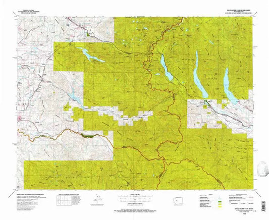Snoqualmie Pass USGS 1:100K Topo Map