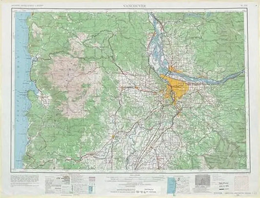 Vancouver 1:250K USGS Topo Map