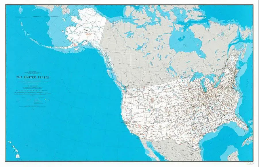 United States in Perspective Map