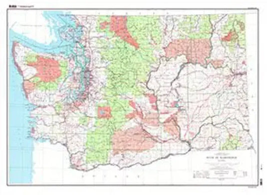 Washington Base Wall Map