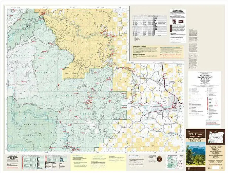 Wild Rivers Ranger District Map