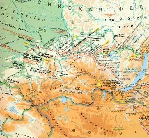 Trans-Siberian Railway Travel Map l Gizi