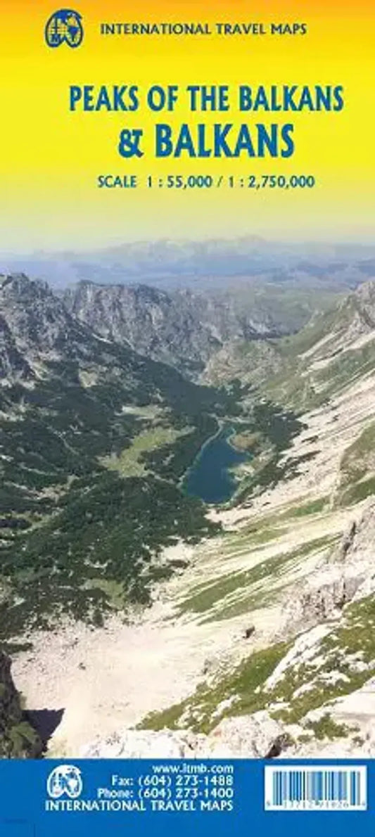 Peaks of the Balkans Travel Map