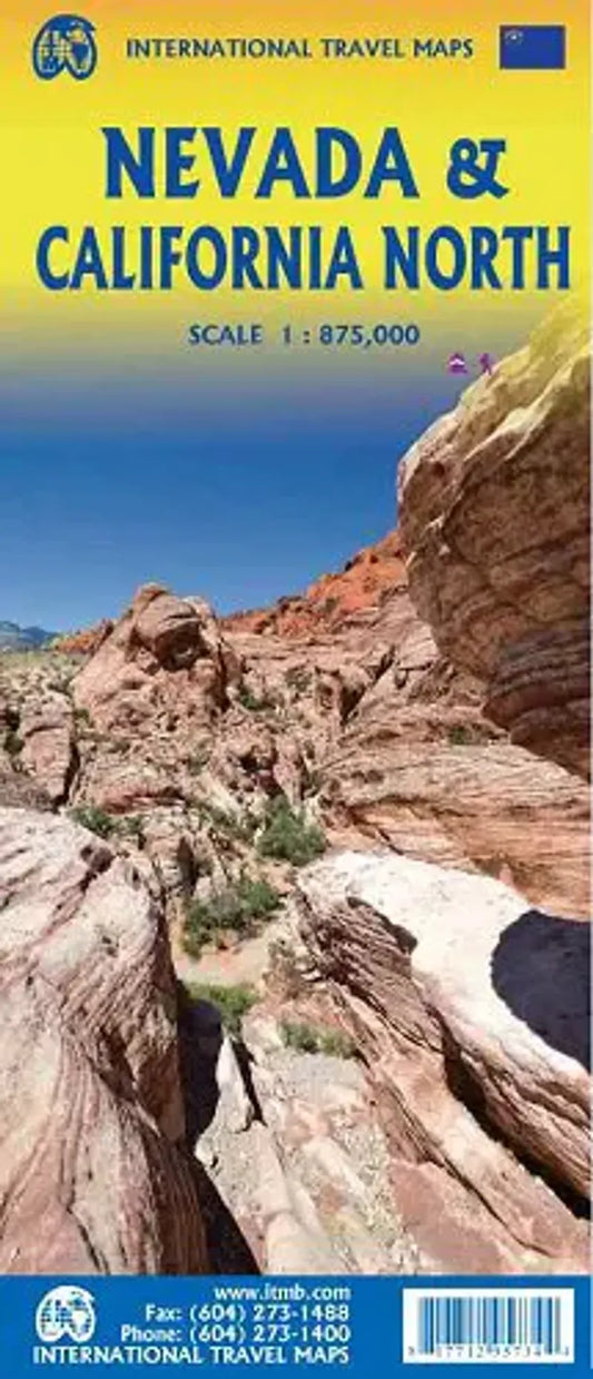 Nevada & North California Travel Map