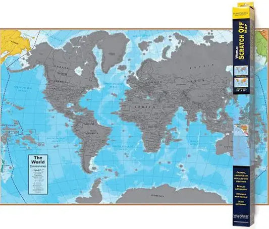Scratch Off World Wall Map