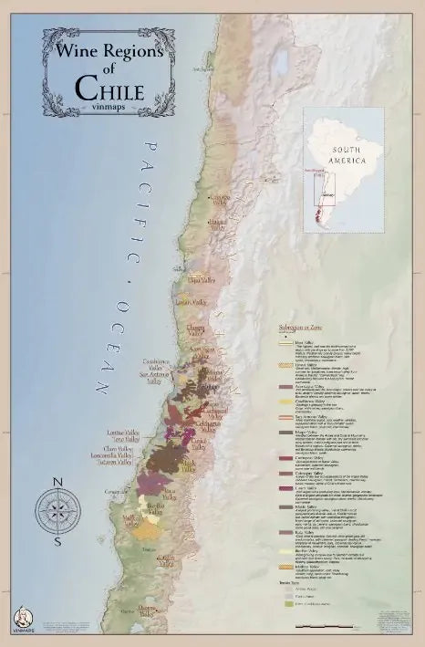 Chile Wine Region Map