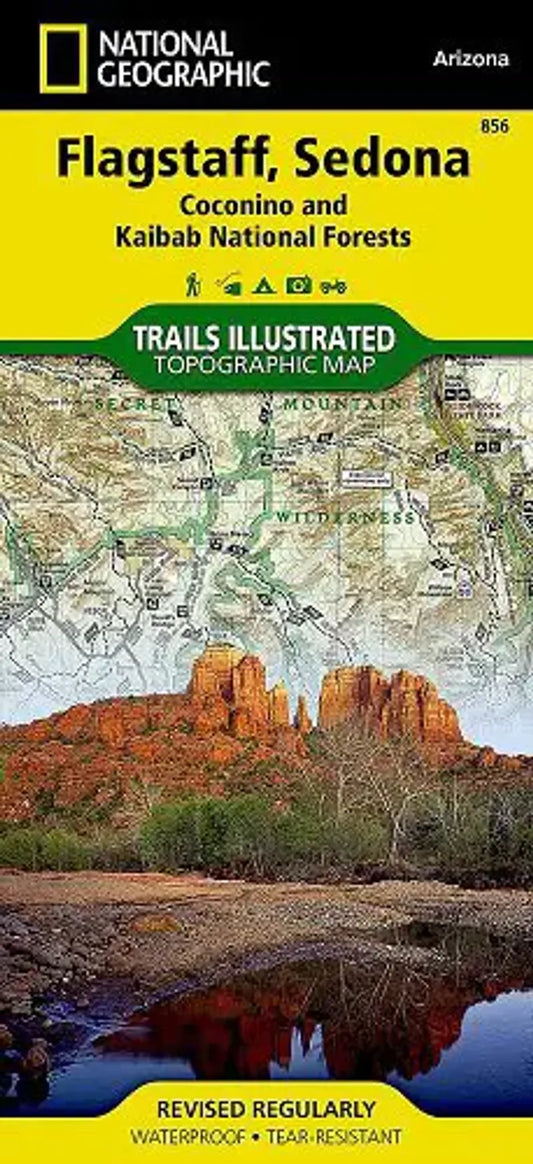 Flagstaff, Sedona - Coconino and Kaibab National Forests Map