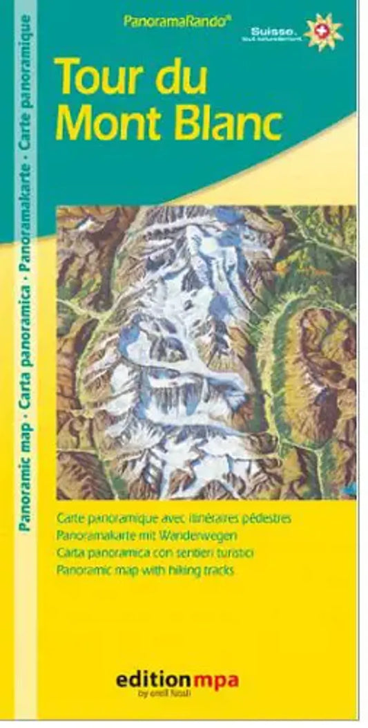 Tour du Mont Blanc Shaded Map
