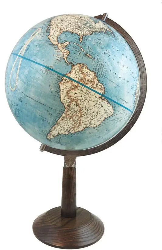 Lincoln Blue Ocean Designer World Globe 12"