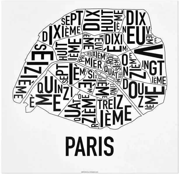 Paris Neighborhood Map