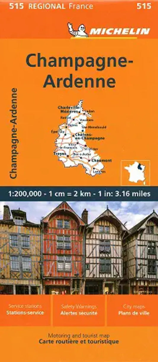 Champagne Ardenne Regional Map 515