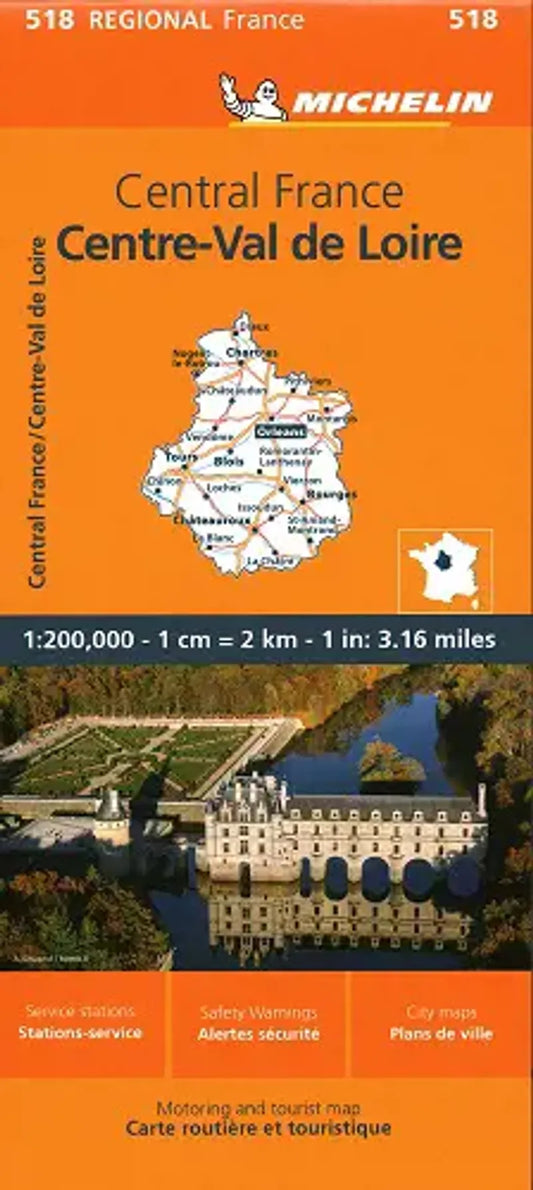 Central France Regional Map 518