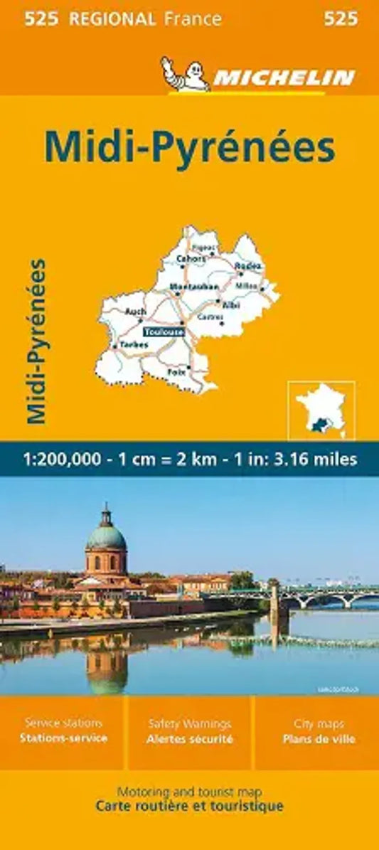 Midi-Pyrenees Regional Map 525