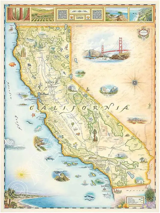 California Wall Map