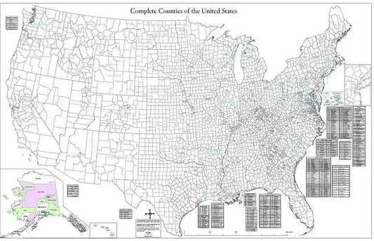 United States Complete County Map