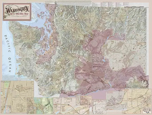 Washington Wine Region Map