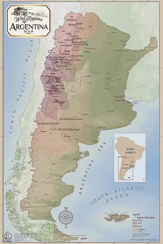Argentina Wine Region Map