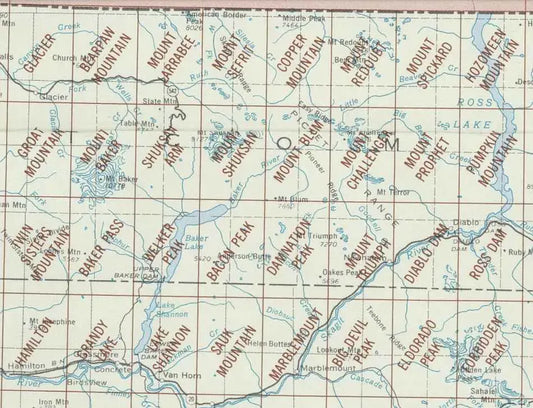 Mt Baker Area 1:24K USGS Topo Maps