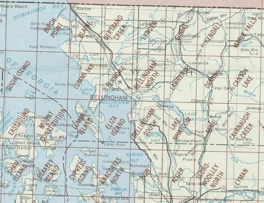 Bellingham Area 1:24K USGS Topo Maps