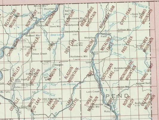 Colville Area 1:24K USGS Topo Maps