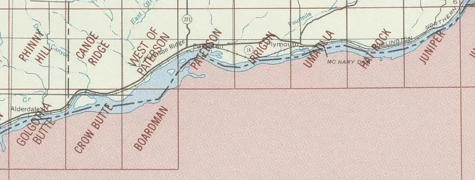 Hermiston WA Area 1:24K USGS Topo Maps