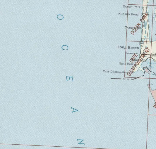 Ilwaco Area 1:24K USGS Topo Maps