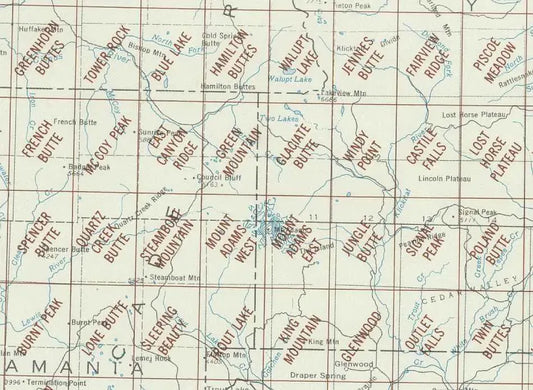 Mount Adams Area 1:24K USGS Topo Maps