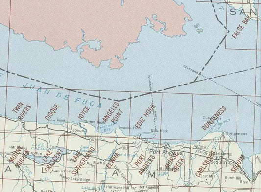 Port Angeles Area 1:24K USGS Topo Maps