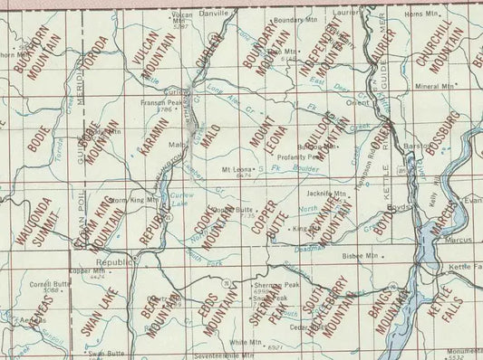 Republic Area 1:24K USGS Topo Maps
