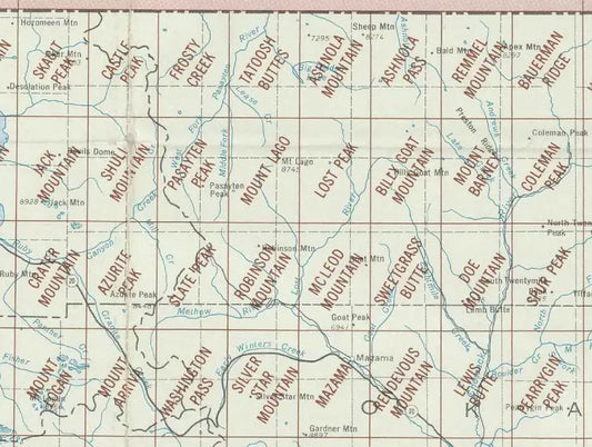 Robinson Mountain Area 1:24K USGS Topo Maps