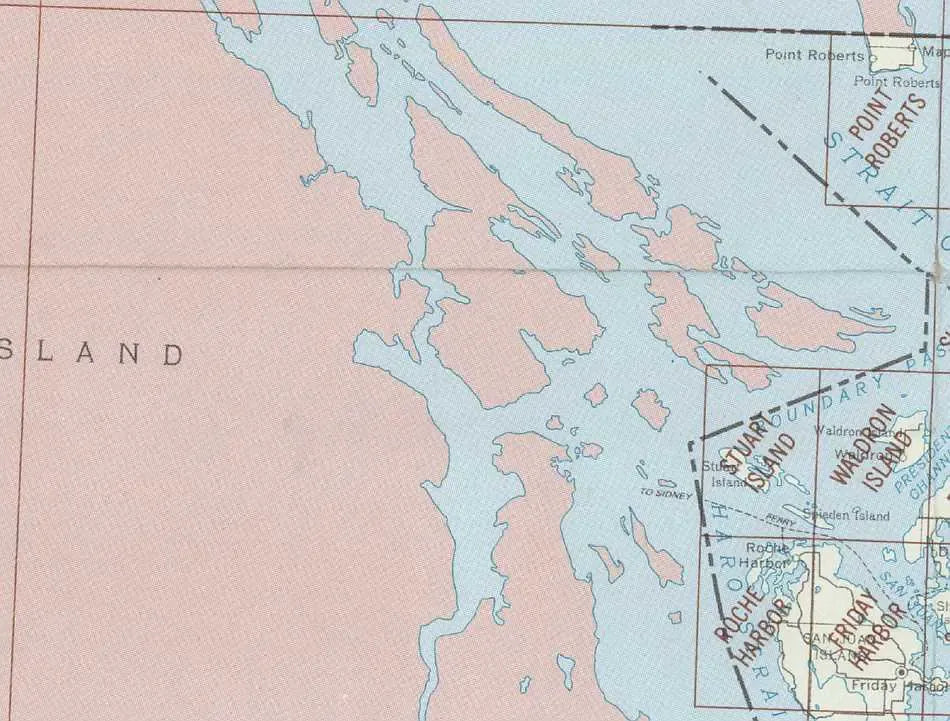 Roche Harbor Area 1:24K USGS Topo Maps