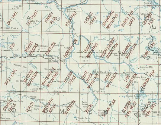 Sauk River Area 1:24K USGS Topo Maps