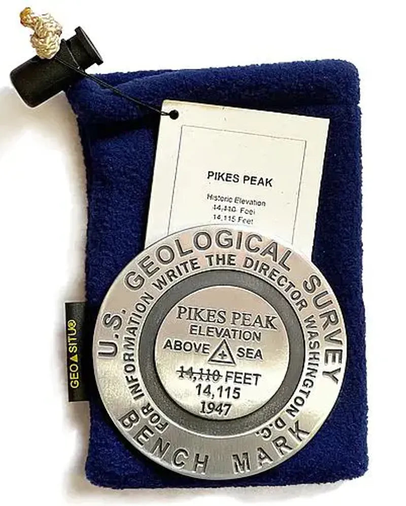 Pikes Peak Bench Mark Medallion