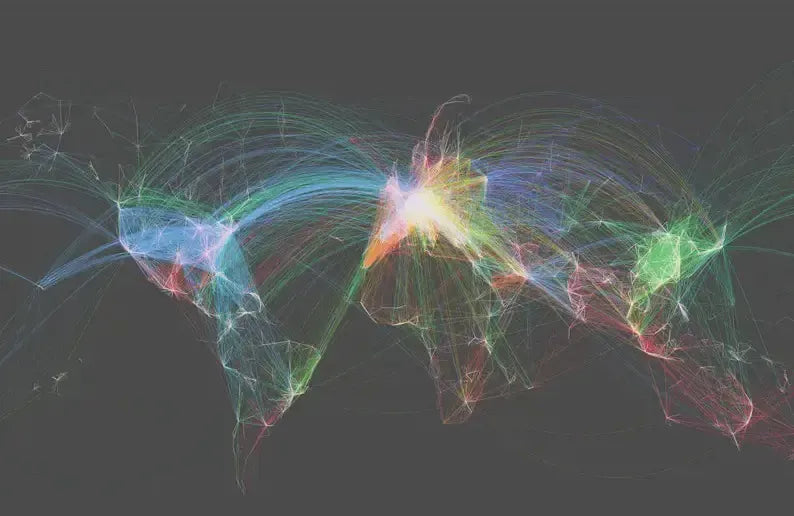 Flight Path World Map