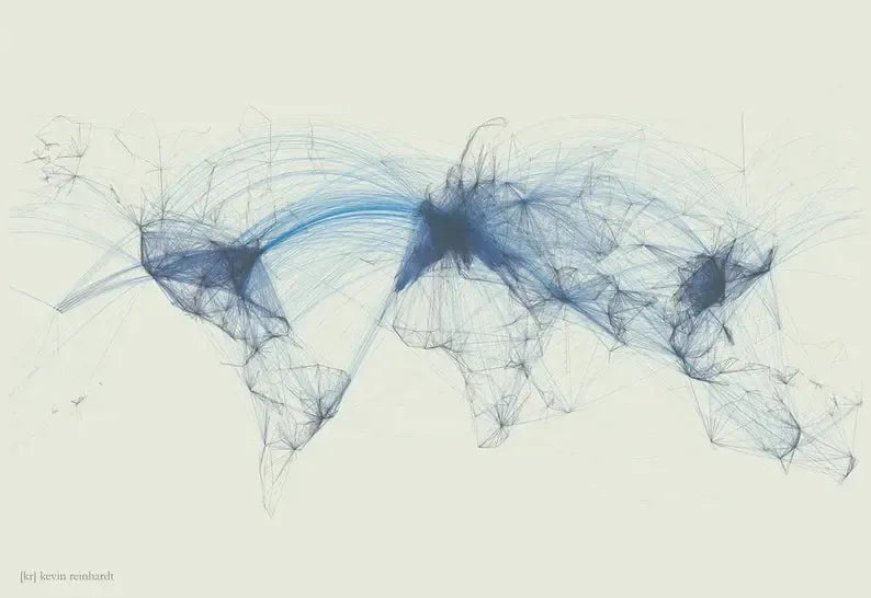 Flight Path World Map