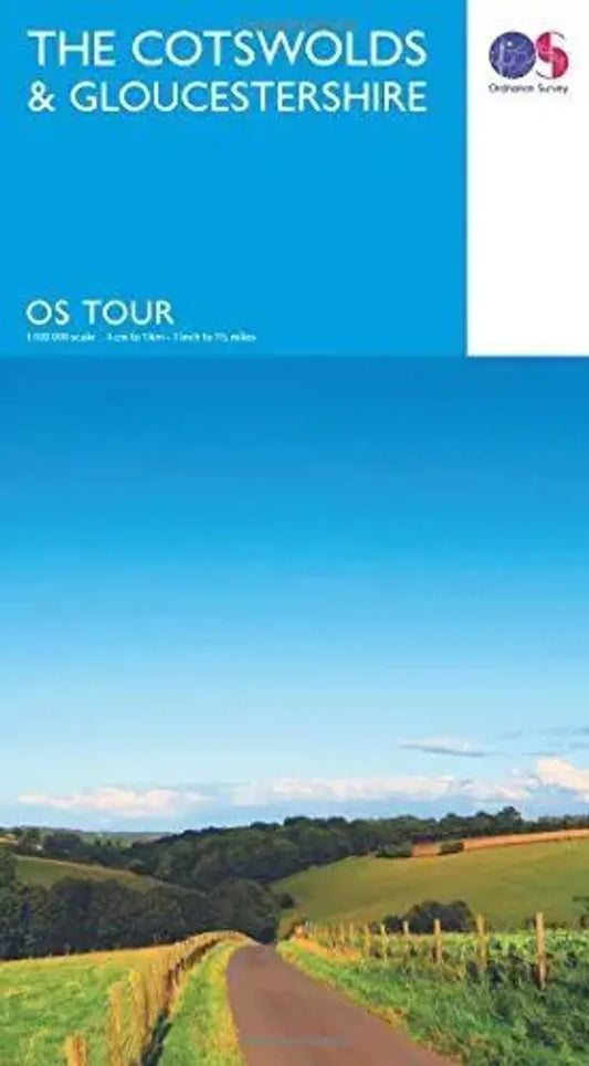 The Cotswolds & Gloucestershire OS Map