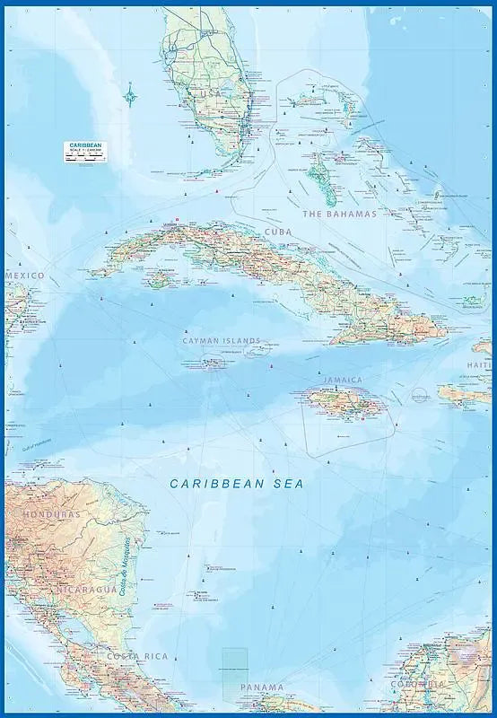 Caribbean Cruising Travel Map