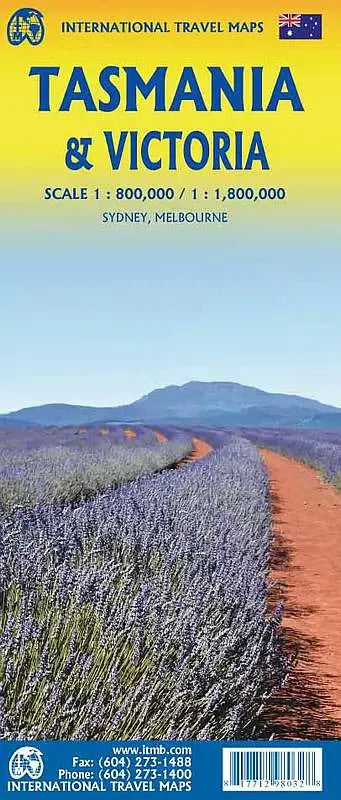 Tasmania & Victoria Travel Map