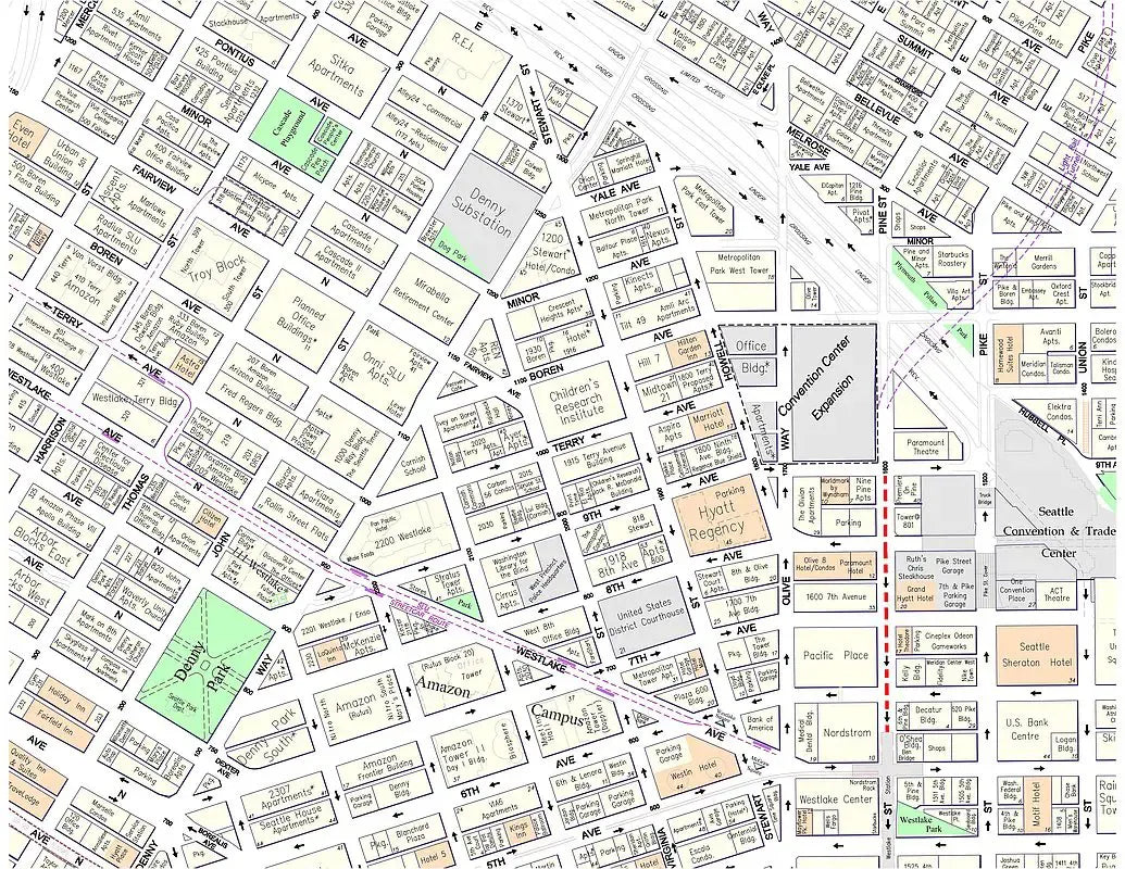 Seattle Downtown Business District Map