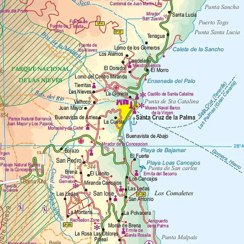 Canary Islands Travel Map