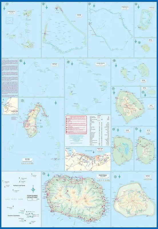 Cook Islands Travel Map